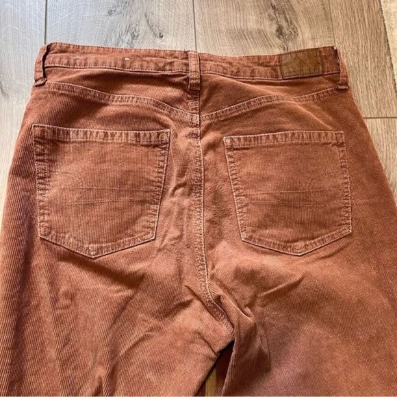American Eagle Outfitter Super Stretch Corduroy Brown Mom Pant Size XS - Picture 5 of 13